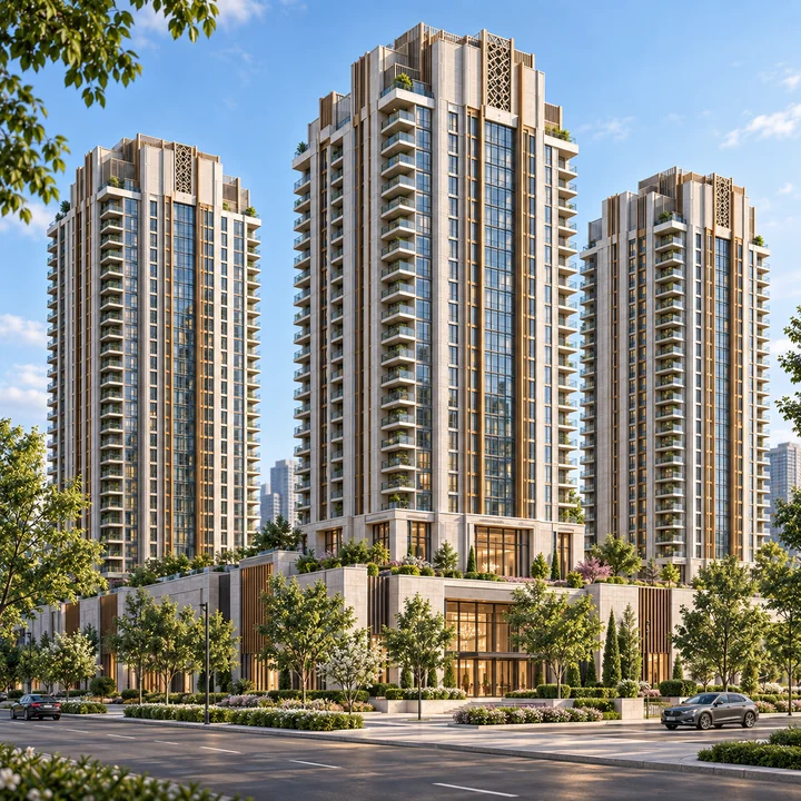 Abhee City Urban Glenn tower facades with Scottish-inspired design Abhee City Urban Glenn tower facades with Scottish-inspired design